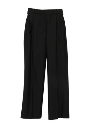 Róhe layered-effect pleated trousers - Black