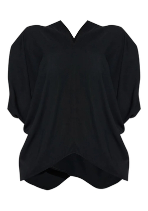MM6 Maison Margiela draped V-neck blouse - Black