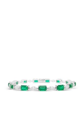 HYT Jewelry emerald and diamond tennis bracelet - Silver