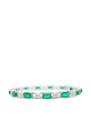 HYT Jewelry emerald and diamond tennis bracelet - Silver