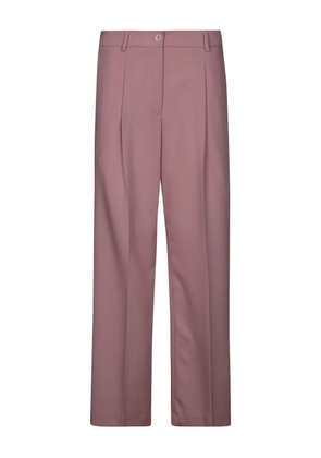 LIU JO logo-detail pleated trousers - Pink