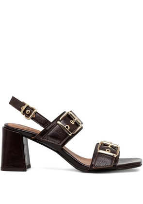 BILLI BI buckle-detail block-heel sandals - Brown