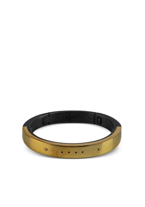 Parts of Four sterling silver and 18K gold-plated Sistema bracelet