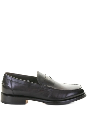 Doucal's penny leather loafers - Brown