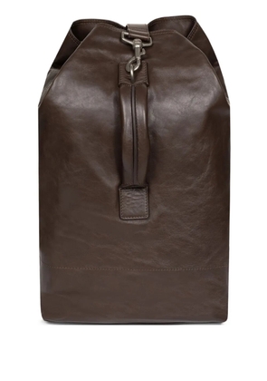 DRIES VAN NOTEN leather backpack - Brown