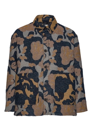 Henrik Vibskov floral-pattern jacket - 180 Goat Navy