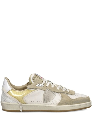 Philippe Model Paris panelled low-top sneakers - White