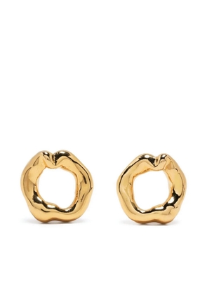 Vann Jewelry irregular circle earrings - Gold