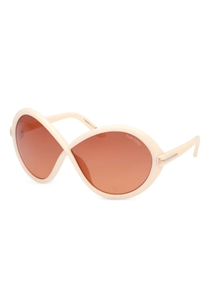 TOM FORD Eyewear Jada round-frame sunglasses - Neutrals