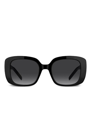 BOSS logo-plaque sunglasses - Black