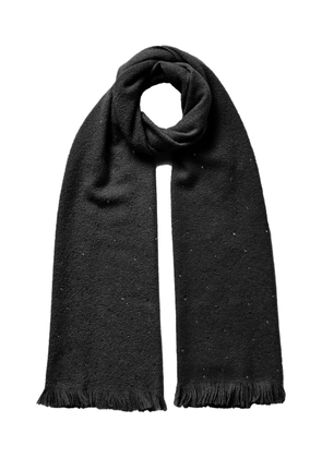 Jane Carr The Krug fringed scarf - Black