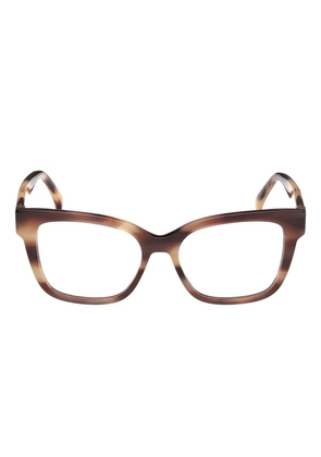 Max Mara tortoiseshell square-frame glasses - Brown