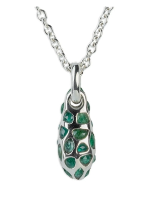 Parts of Four emerald pavé necklace - Silver