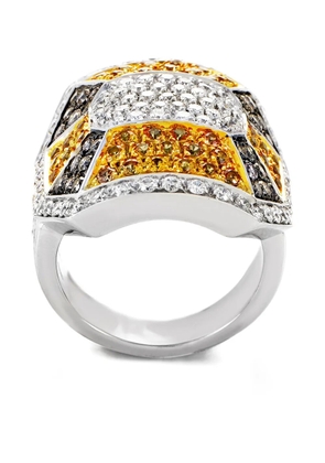Oro Trend 18k white gold diamond ring - Silver