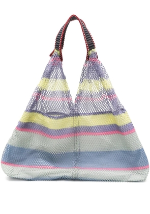 Épice small Elziver 2510 striped mesh tote bag - Purple