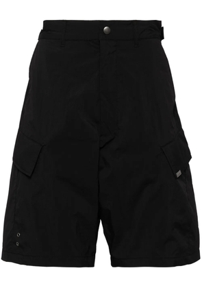 izzue straigh-leg cargo shorts - Black