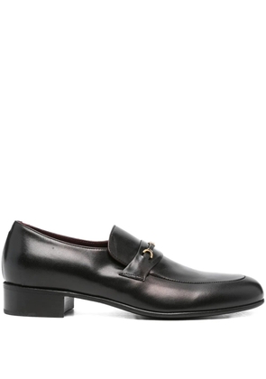 Husbands leather bar loafers - Black