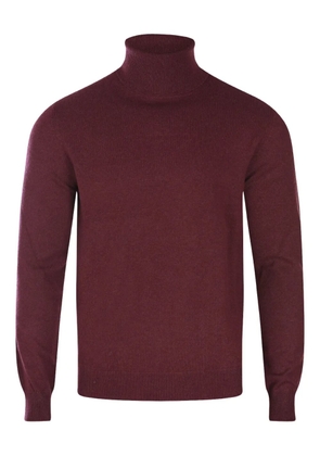 Malo turtleneck ribbed-cuff sweater - Red