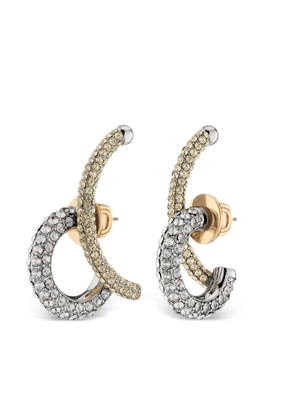 DEMARSON New York Marisa pave-set circular earrings - Gold