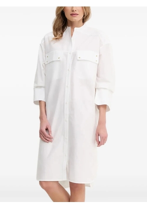 Barbour pocket-detail shirt dress - White