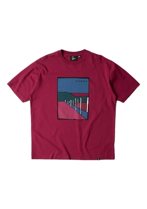 BY PARRA Beach Parking short-sleeve T-shirt - Red