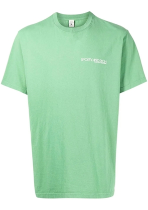 Sporty & Rich logo-print cotton T-shirt - Green