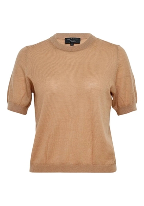 rag & bone Adeline puff-sleeve T-shirt - Neutrals