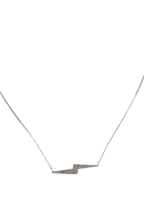 LB Exclusive 14K white gold Lightning Bolt diamond necklace - Silver