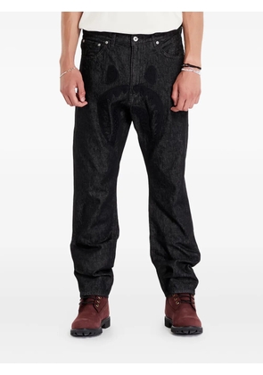 A BATHING APE® shark-head embroidered jeans - Black