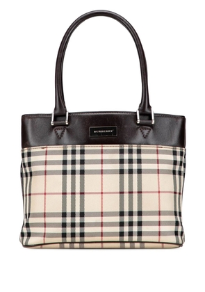 Burberry Pre-Owned 2000-2017 House Check Canvas handbag - Brown