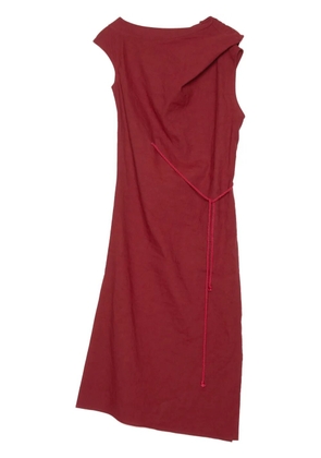 Muller Of Yoshiokubo linen midi dress - Red