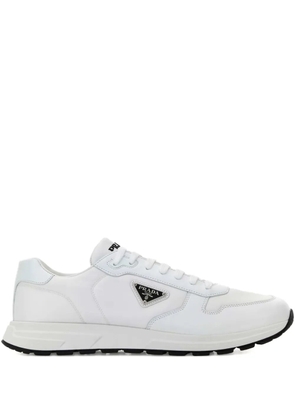 Prada triangle-logo sneakers - White