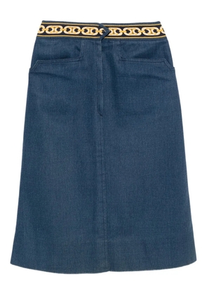 Celine Pre-Owned 1990-2000s denim skirt - Blue