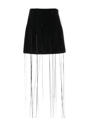 Jil Sander high-waisted A-line mini skirt - Black
