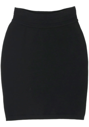 Alaïa Pre-Owned 1980s elasticated-waistband mini skirt - Black