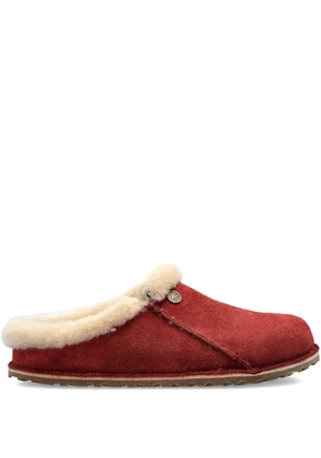Birkenstock suede mules - Red