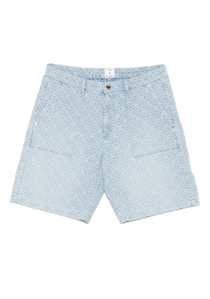 Casablanca monogram-patterned shorts - BLUE