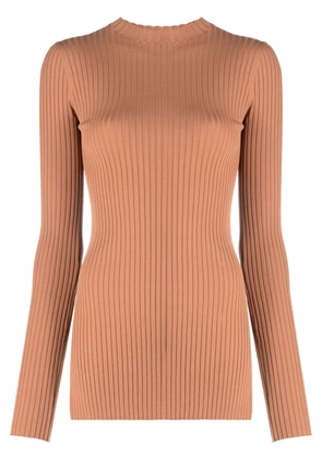 Nanushka Bardia ribbed knitted top - Brown