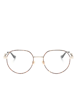 Gucci Eyewear round-frame glasses - Brown