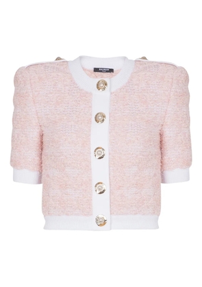 Balmain cropped cardigan - Pink