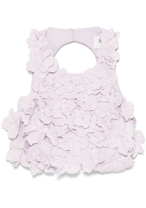 Aje Splendour cropped top - Purple