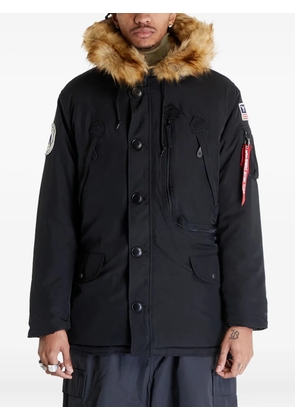 Alpha Industries faux-fur hooded jacket - Black