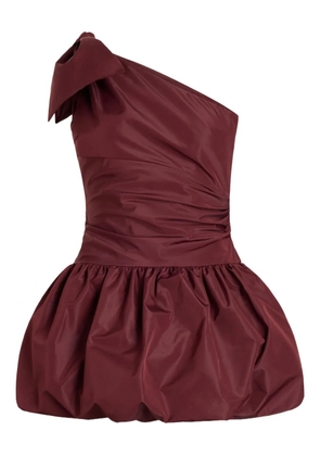 Patou one-shoulder mini dress - Red