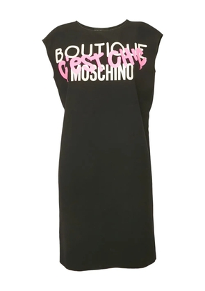 Moschino Pre-Owned graffiti-print mini dress - Black