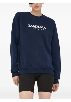 La Mania logo-print long-sleeve sweatshirt - Blue