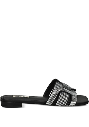 Bibi Lou embellished square-toe sandals - Silver