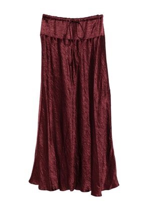 Lauren Manoogian creased-effect skirt - Red