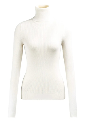 Tod's roll-neck ribbed-knit jumper - White