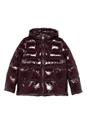 PINKO quilted hooded jacket - Purple