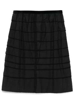 Lanvin Pre-Owned 2006s striped skirt - Black